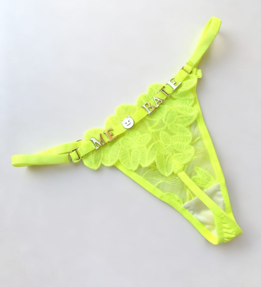 Calcinhas Personalizáveis - Neon pétala / Único